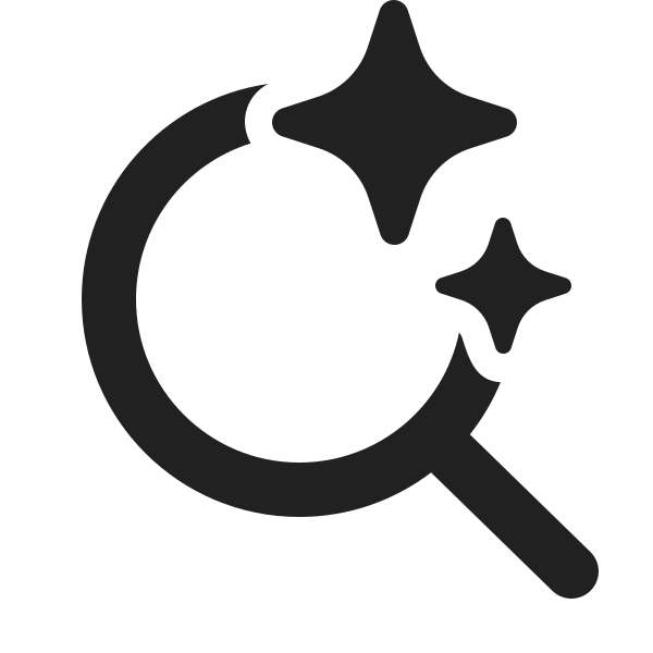 Ic Fluent Search Sparkle 24 Filled