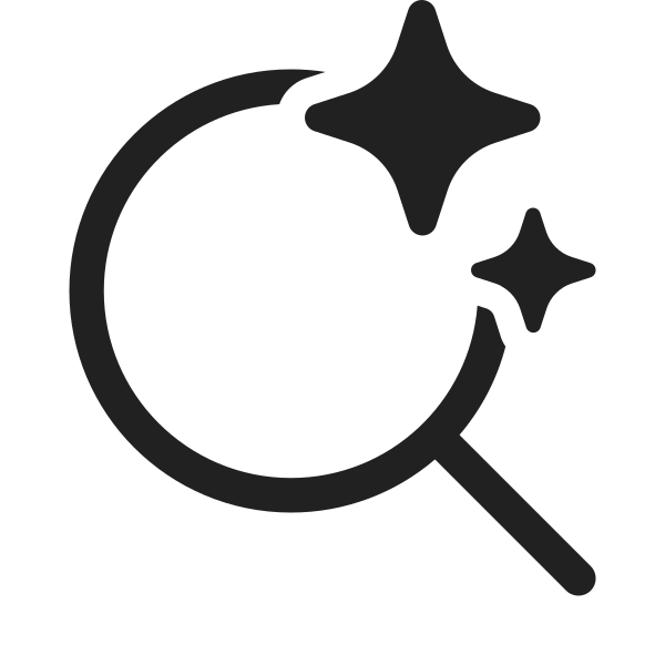 Ic Fluent Search Sparkle 48 Regular