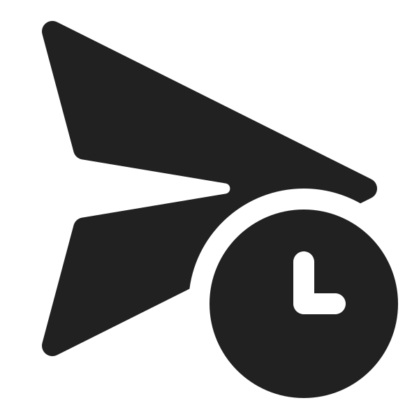 Ic Fluent Send Clock 20 Filled