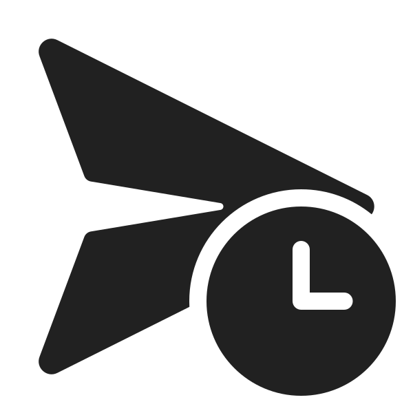Ic Fluent Send Clock 24 Filled