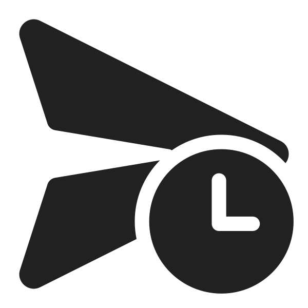 Ic Fluent Send Clock 32 Filled
