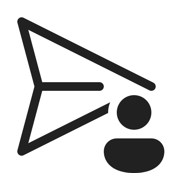 Ic Fluent Send Person 20 Regular