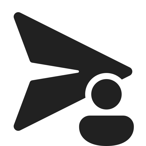 Ic Fluent Send Person 24 Filled