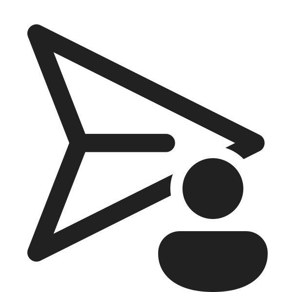 Ic Fluent Send Person 24 Regular