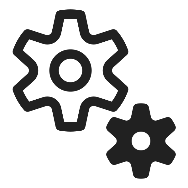 Ic Fluent Settings Cog Multiple 20 Regular