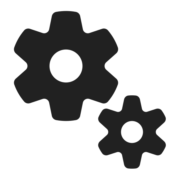 Ic Fluent Settings Cog Multiple 24 Filled