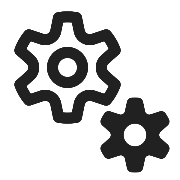 Ic Fluent Settings Cog Multiple 24 Regular