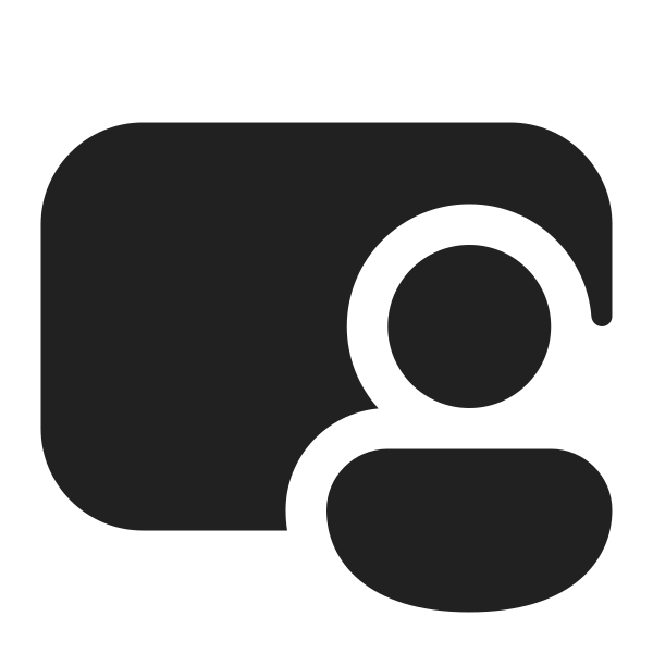 Ic Fluent Share Screen Person 16 Filled