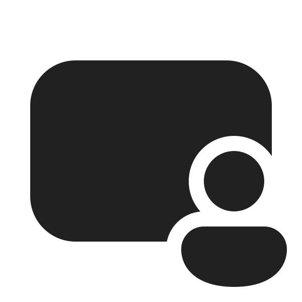 Ic Fluent Share Screen Person 20 Filled