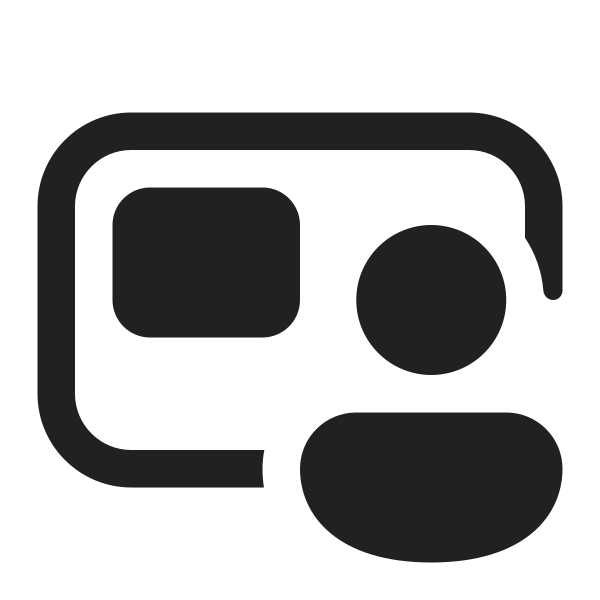 Ic Fluent Share Screen Person Overlay 16 Regular