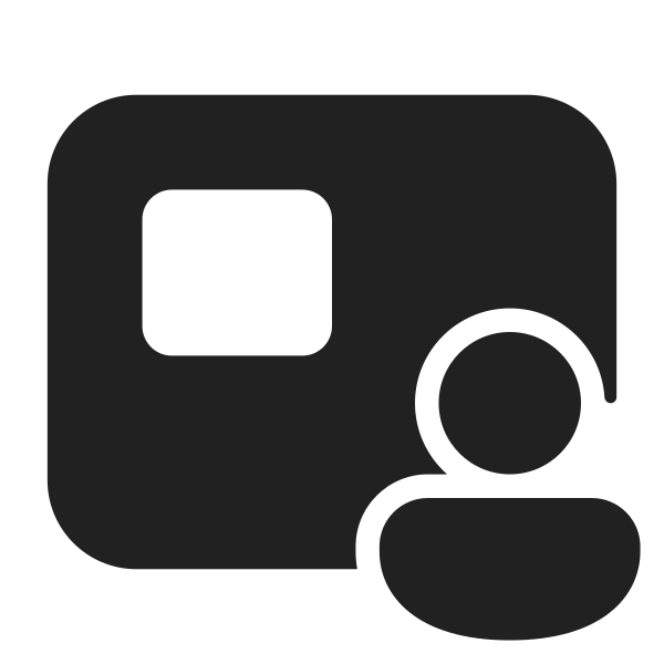 Ic Fluent Share Screen Person Overlay 28 Filled
