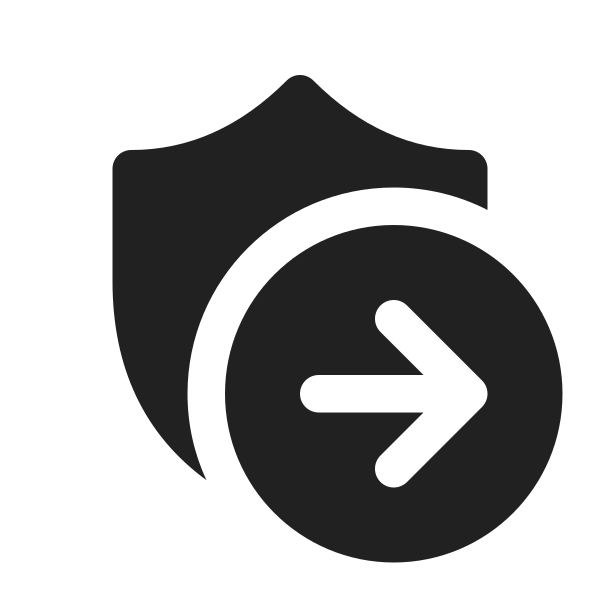 Ic Fluent Shield Arrow Right 16 Filled