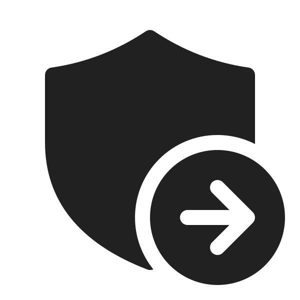 Ic Fluent Shield Arrow Right 20 Filled