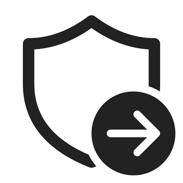 Ic Fluent Shield Arrow Right 24 Regular