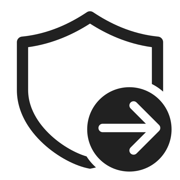 Ic Fluent Shield Arrow Right 32 Regular
