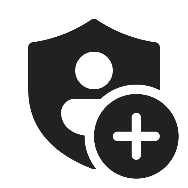 Ic Fluent Shield Person Add 20 Filled