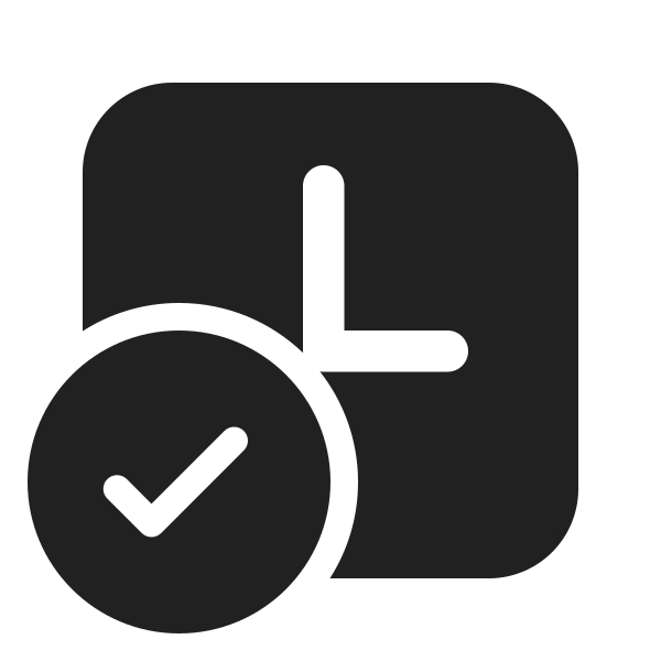 Ic Fluent Shifts Checkmark 24 Filled