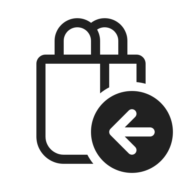 Ic Fluent Shopping Bag Arrow Left 20 Regular