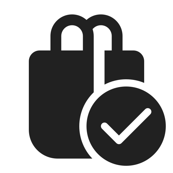 Ic Fluent Shopping Bag Checkmark 24 Filled
