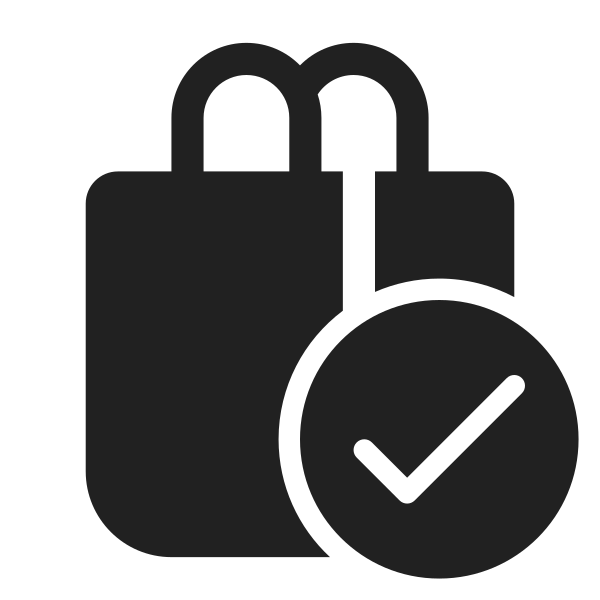 Ic Fluent Shopping Bag Checkmark 28 Filled