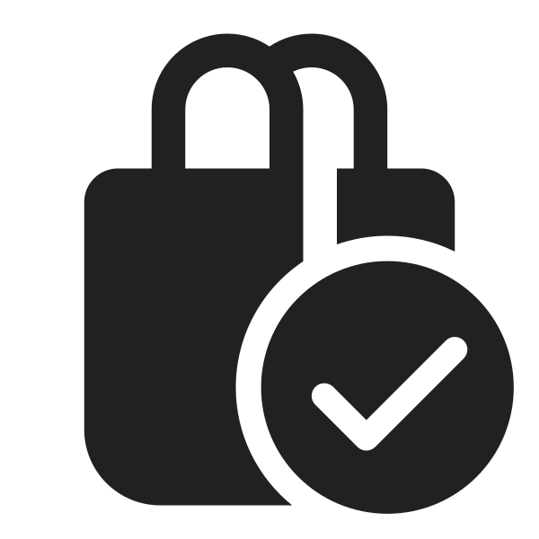 Ic Fluent Shopping Bag Checkmark 32 Filled