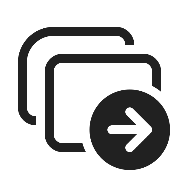 Ic Fluent Slide Multiple Arrow Right 20 Regular