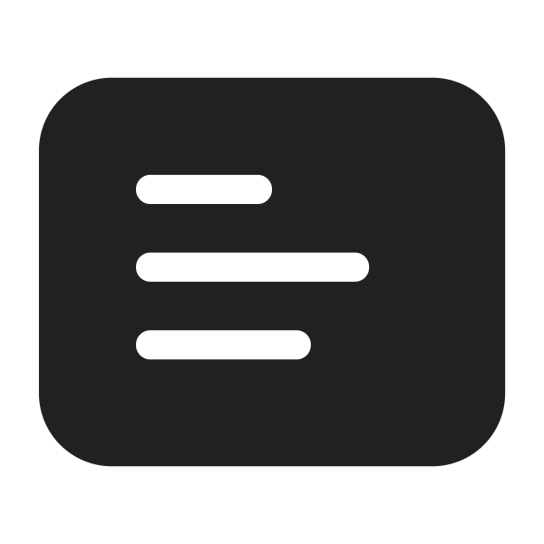 Ic Fluent Slide Text 28 Filled