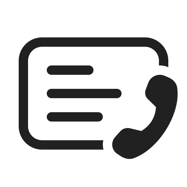 Ic Fluent Slide Text Call 20 Regular