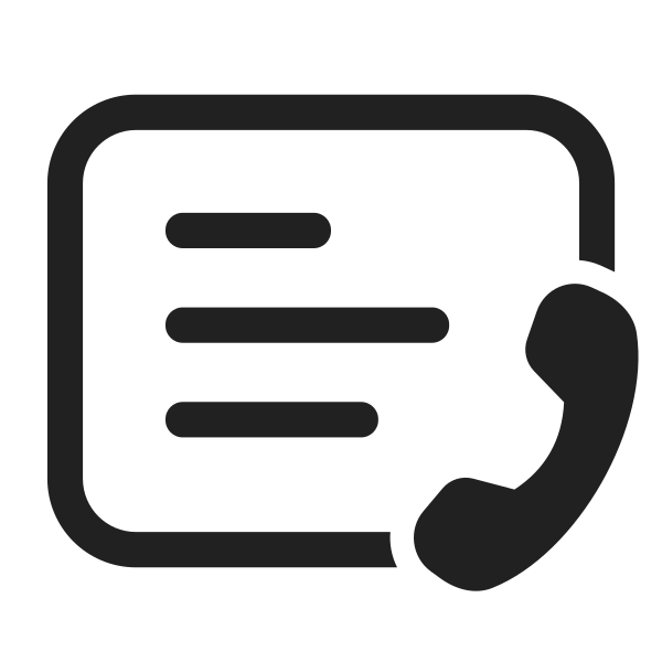 Ic Fluent Slide Text Call 28 Regular
