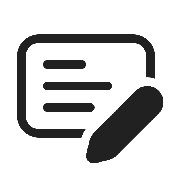 Ic Fluent Slide Text Edit 20 Regular