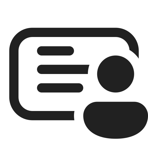 Ic Fluent Slide Text Person 16 Regular