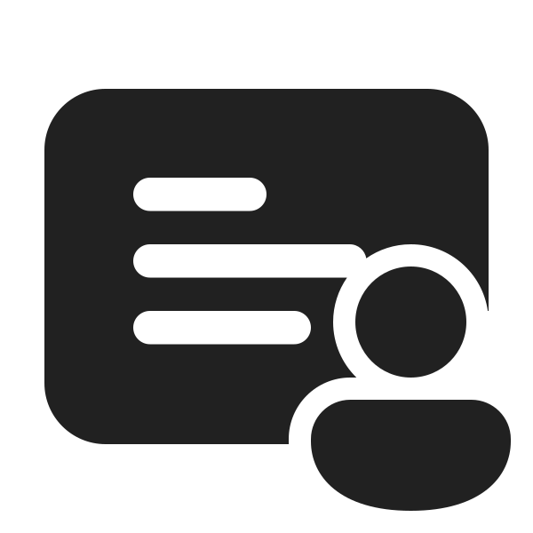 Ic Fluent Slide Text Person 24 Filled