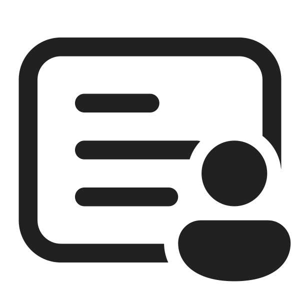 Ic Fluent Slide Text Person 32 Regular