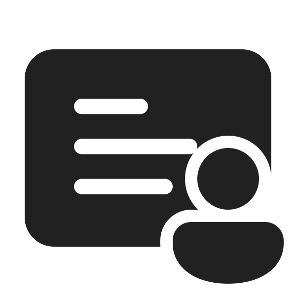 Ic Fluent Slide Text Person 48 Filled