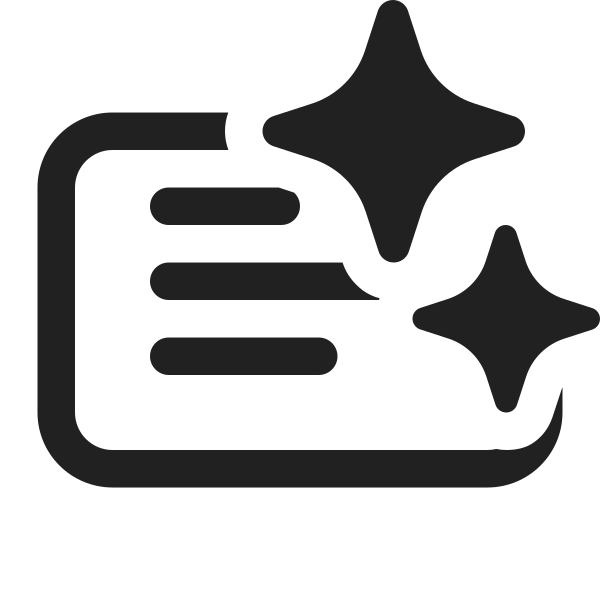Ic Fluent Slide Text Sparkle 16 Regular