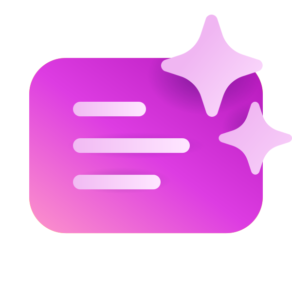 Ic Fluent Slide Text Sparkle 20 Color