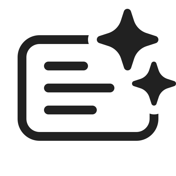 Ic Fluent Slide Text Sparkle 20 Regular