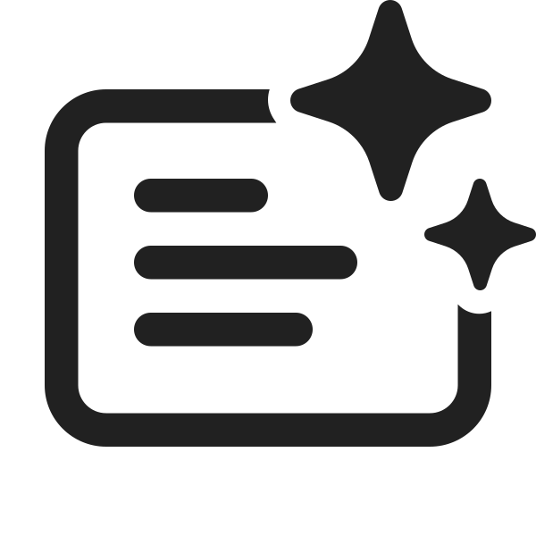 Ic Fluent Slide Text Sparkle 24 Regular