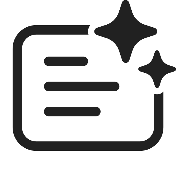 Ic Fluent Slide Text Sparkle 28 Regular