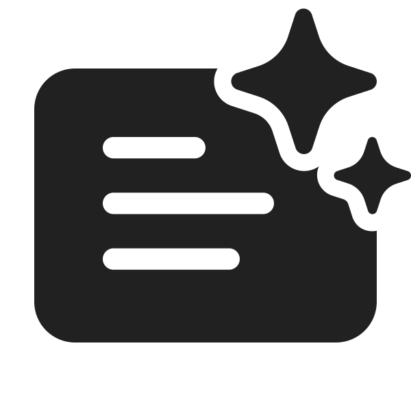 Ic Fluent Slide Text Sparkle 48 Filled