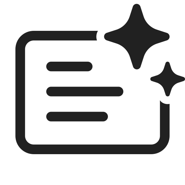 Ic Fluent Slide Text Sparkle 48 Regular