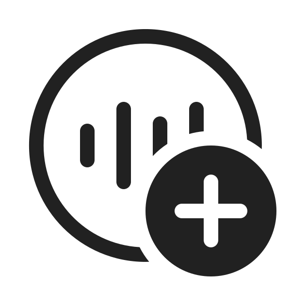 Ic Fluent Sound Wave Circle Add 20 Regular