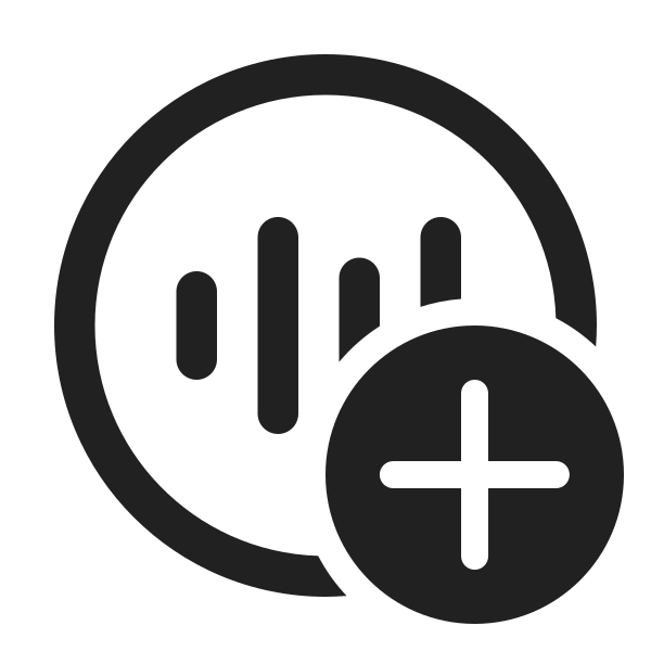 Ic Fluent Sound Wave Circle Add 24 Regular