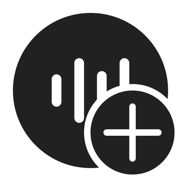 Ic Fluent Sound Wave Circle Add 28 Filled