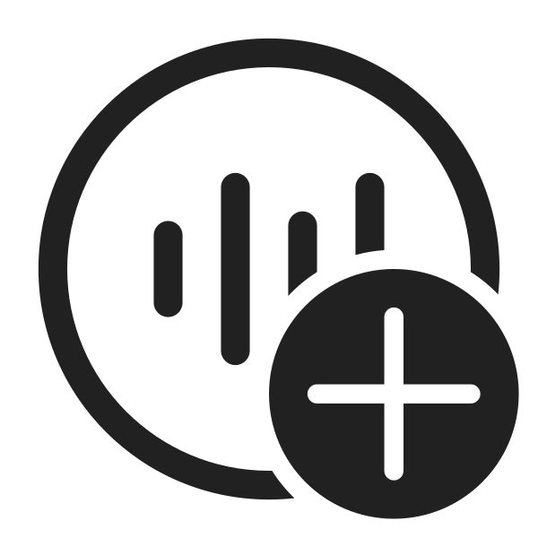 Ic Fluent Sound Wave Circle Add 28 Regular