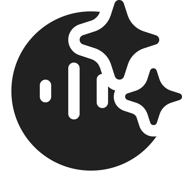 Ic Fluent Sound Wave Circle Sparkle 16 Filled