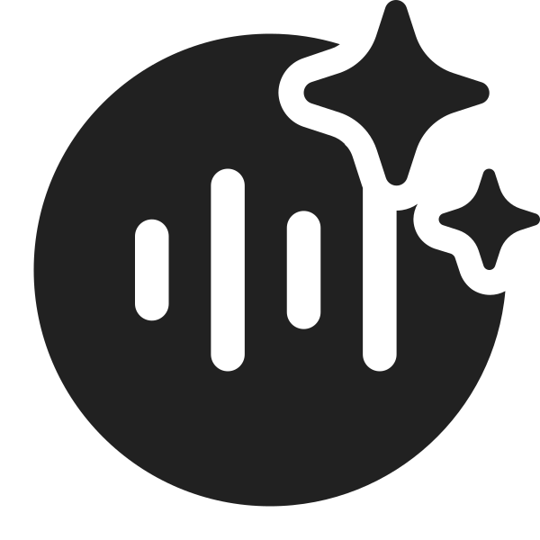 Ic Fluent Sound Wave Circle Sparkle 32 Filled