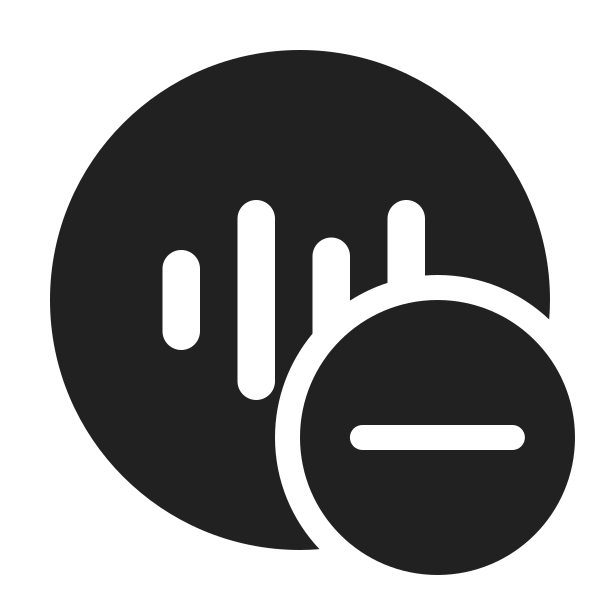 Ic Fluent Sound Wave Circle Subtract 24 Filled