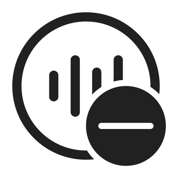 Ic Fluent Sound Wave Circle Subtract 28 Regular