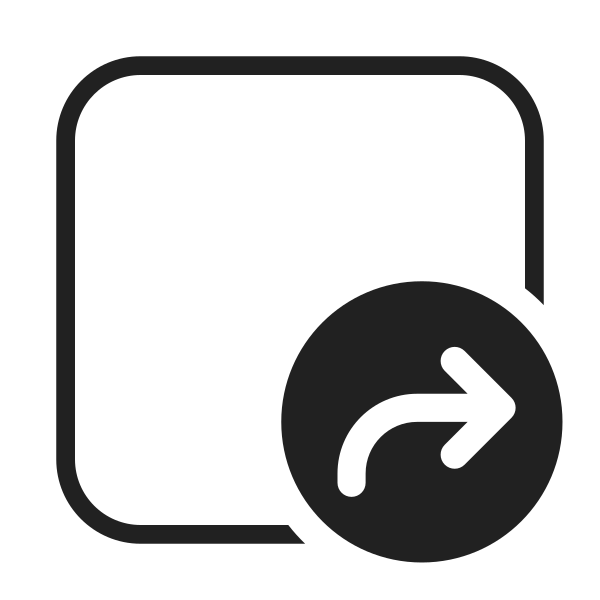 Ic Fluent Square Arrow Forward 32 Light